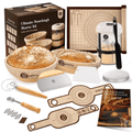 ABIOTO Artisan+ Sourdough Combo Kit with Proofing Baskets, 34oz Starter Jar, Baking Mat, Slings & Bread Tools - Abioto Baking