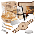 ABIOTO Artisan+ Sourdough Combo Kit with Proofing Baskets, 34oz Starter Jar, Baking Mat, Slings & Bread Tools - Abioto Baking