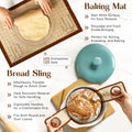 ABIOTO Extended Bread Proofing Kit with Baskets, Baking Mat, Slings, Danish Whisk & Bread Lame - Abioto Baking