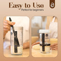 ABIOTO Sourdough Starter Kit with Glass Jar, Spatula, Covers & Thermometer Strips - Perfect for Bakers - Abioto Baking