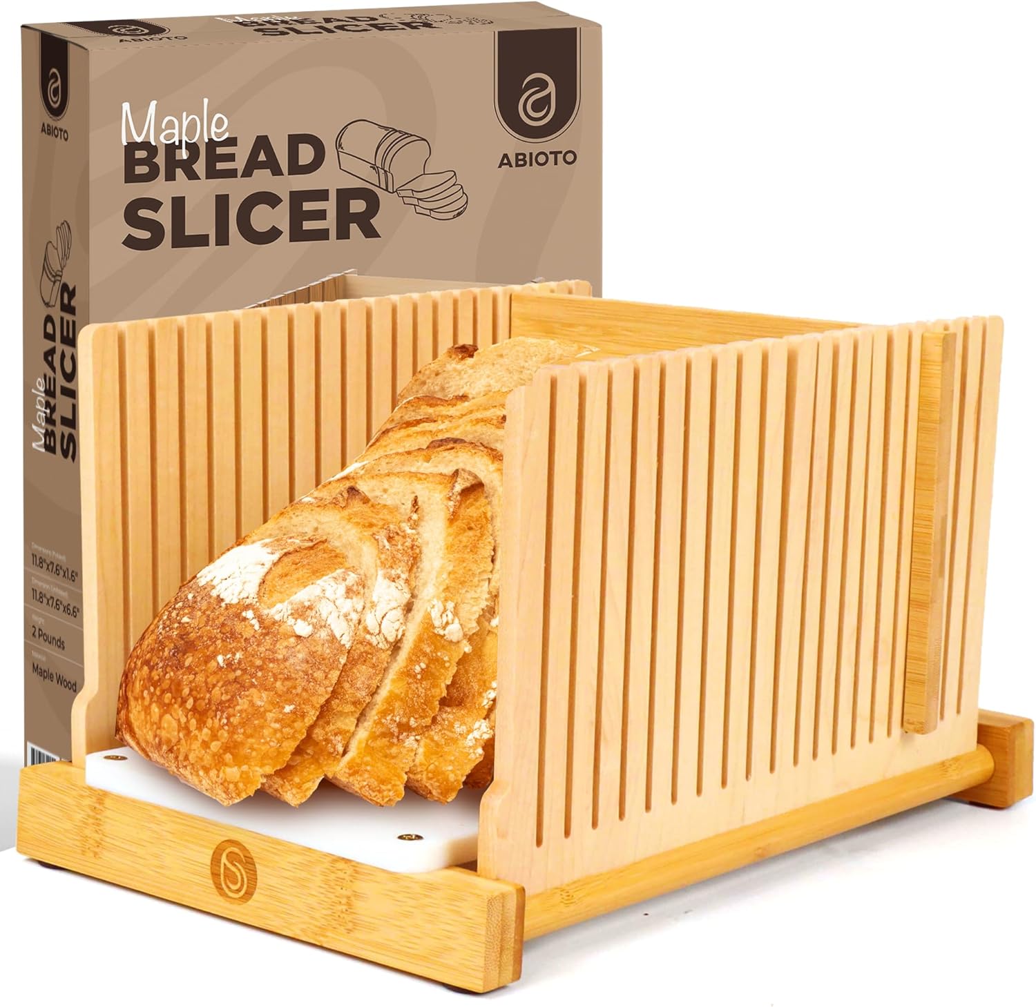 Abioto 2024 adjustable bread slicer for homemade bread