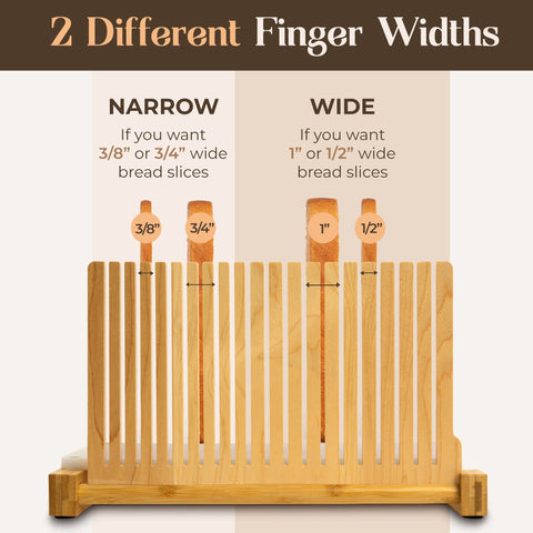 Adjustable Bread Slicer for Homemade Bread - 2024 Design with Compact Storage & Even Cuts - Abioto Baking