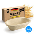 Oval Bread Proofing Basket for Sourdough - Non - Stick Wood Pulp Design - Abioto Baking