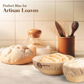 Sourdough Bread Proofing Baskets – Artisan - Style Bannetons for Perfect Loaves Every Time - Abioto Baking
