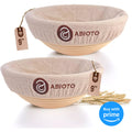 Sourdough Bread Proofing Baskets – Artisan - Style Bannetons for Perfect Loaves Every Time - Abioto Baking