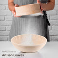 Sourdough Bread Proofing Baskets – Artisan - Style Bannetons for Perfect Loaves Every Time - Abioto Baking