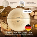 Wood Pulp Bread Proofing Basket - Perfect for Sourdough with No - Stick Design - Abioto Baking